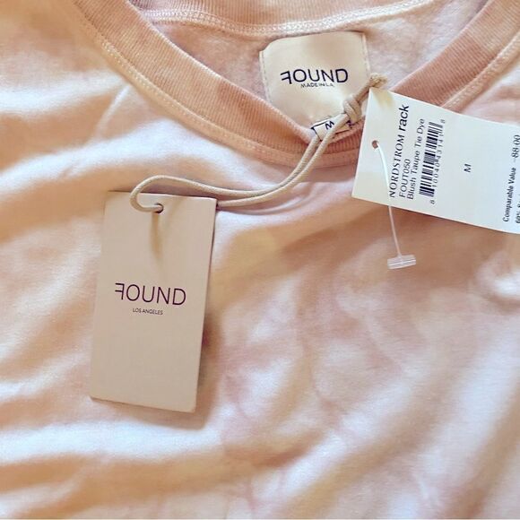 Found Blush Tie Dye Step Hem Cozy Sweatshirt Nordstrom Sz M NWT - Picture 6 of 9